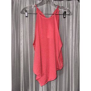 Zara Asymmetrical Pink coral Sleeveless Top - Size M